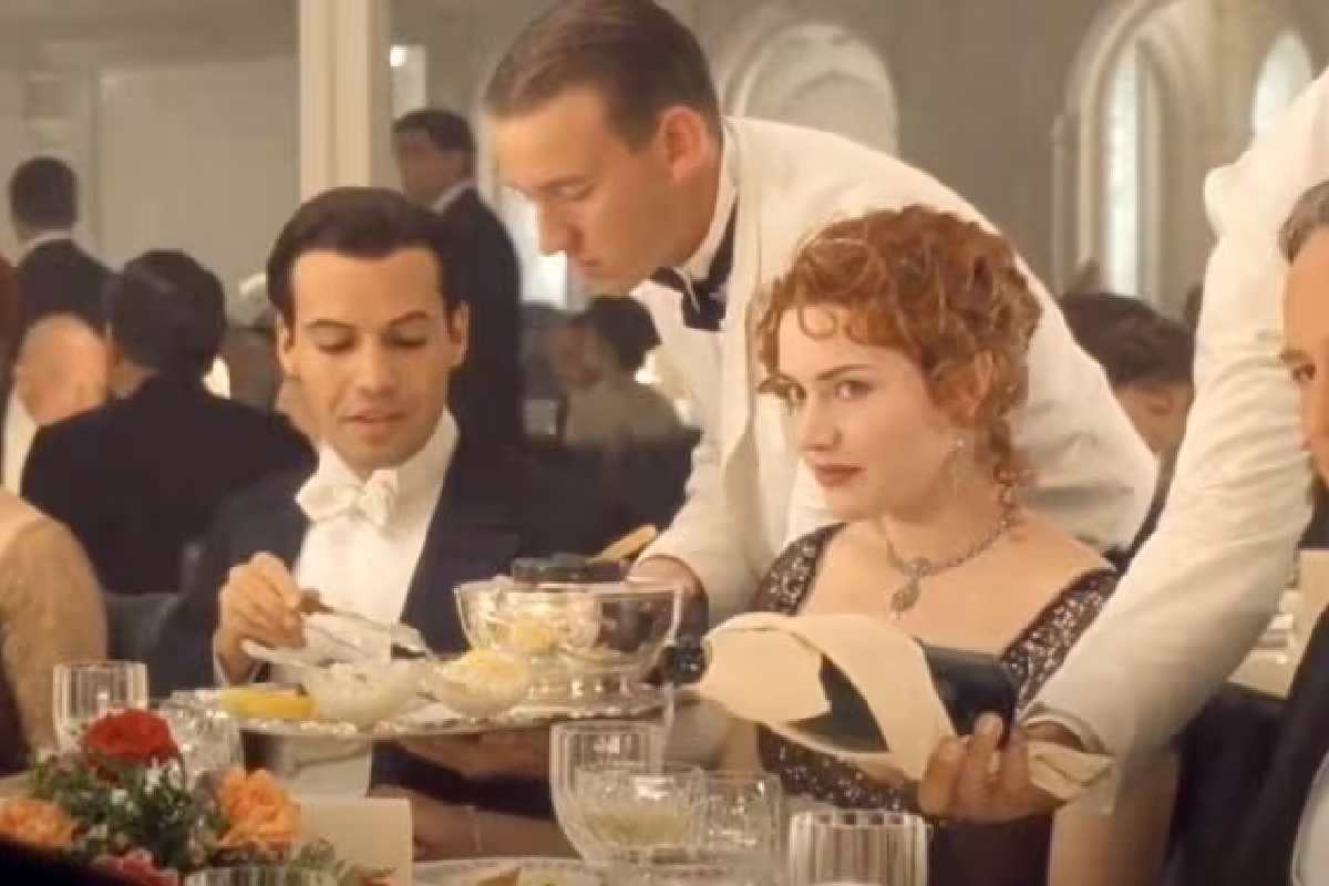 Cena della prima classe nel film Titanic