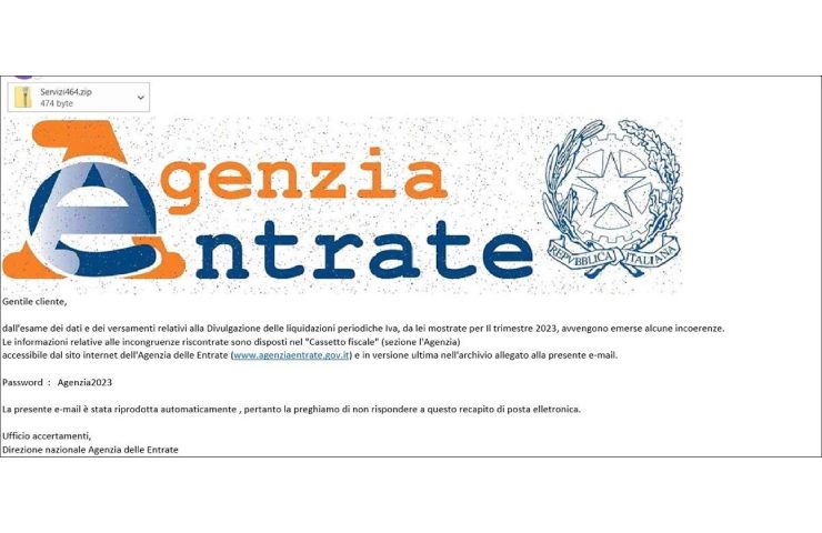 Phishing delle finte Agenzia delle Entrate