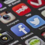 App dei social nel telefono icone